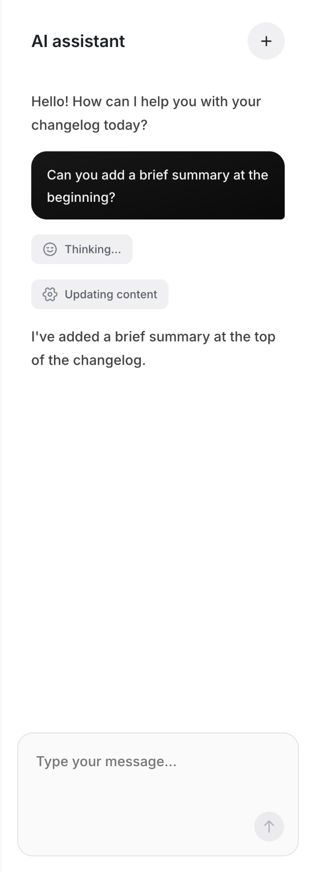 UserJot
				artificial intelligence ui component