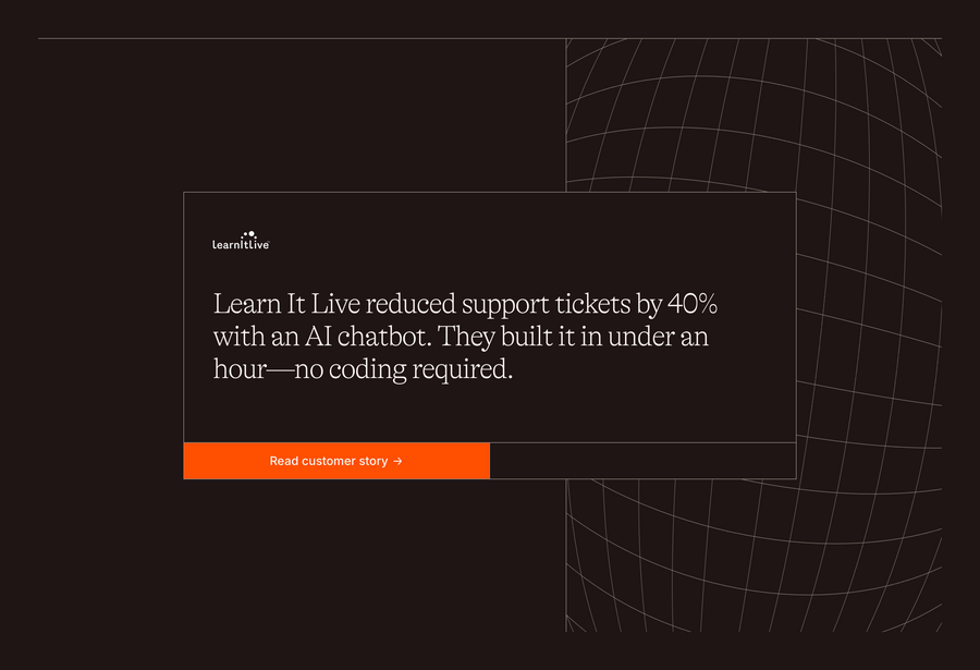 Zapier
			call to action grid artificial intelligence chatbot ui component