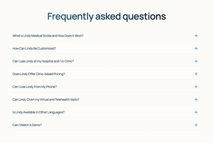 Lindy
			accordion ui component