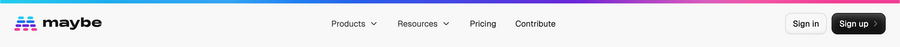 Maybe Finance
				header ui component