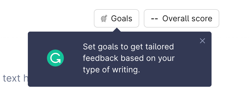 Grammarly
				tooltip ui component