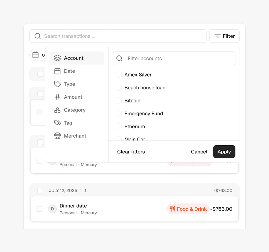 Maybe Finance
			finance ui component