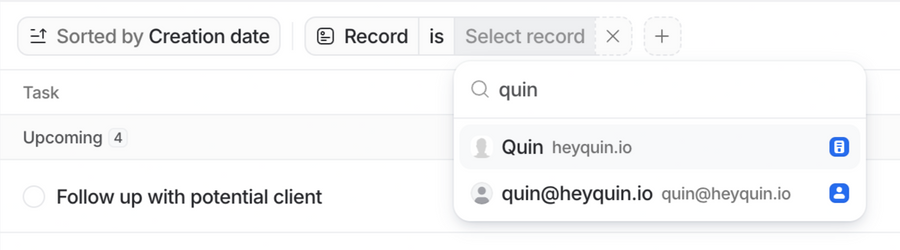 Attio
				sorting & filtering ui component