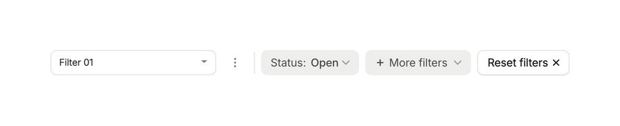 Capsule
				sorting & filtering ui component