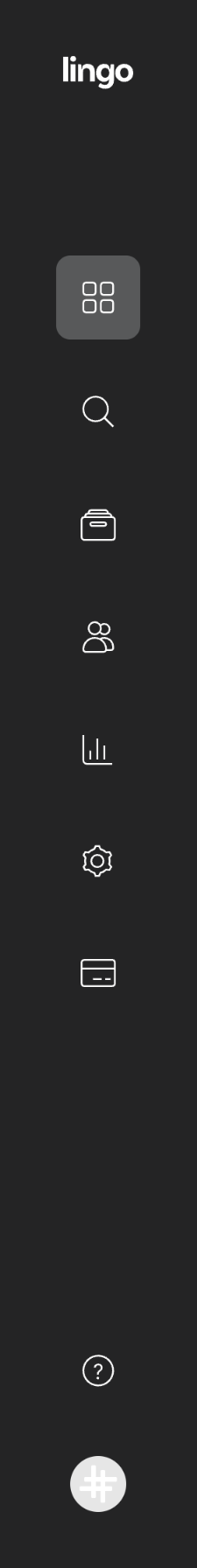 Lingo
			navigation menu sidebar ui component