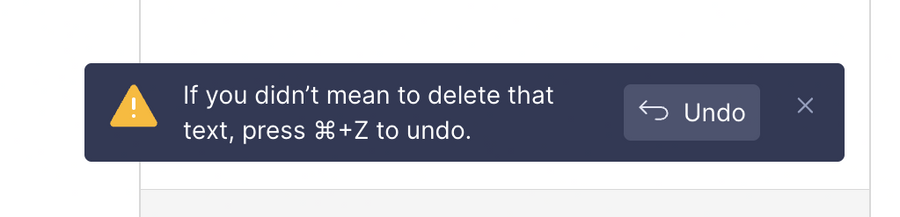 Grammarly
				notification toast ui component