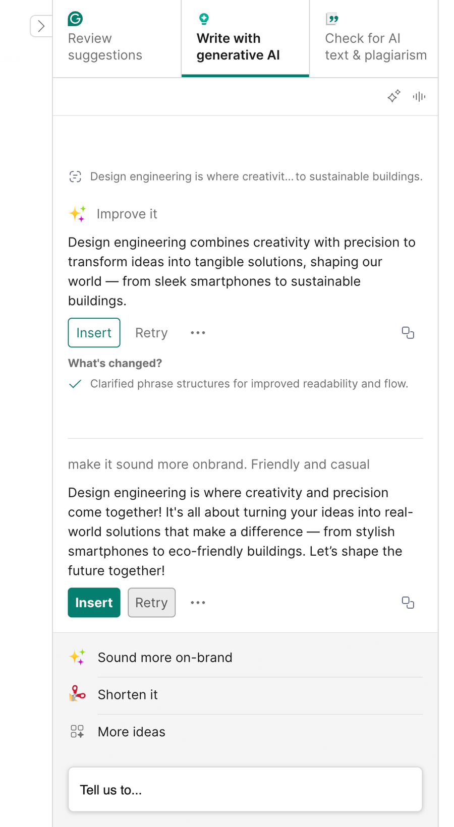 Grammarly
				artificial intelligence ui component