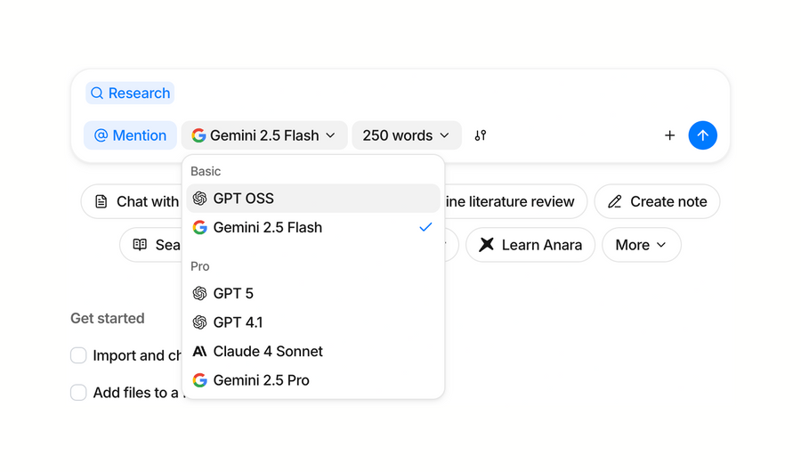 Anara
				dropdown menu ui component