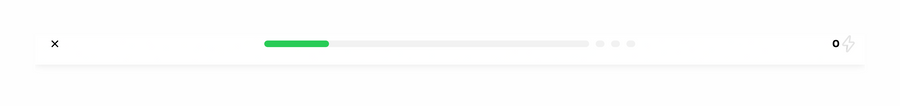 Brillant
				progress indicator ui component