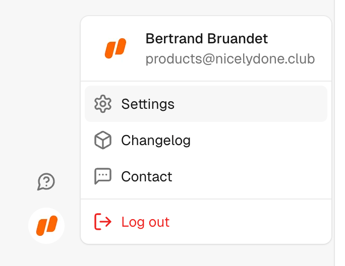 Maybe Finance
				dropdown menu ui component
