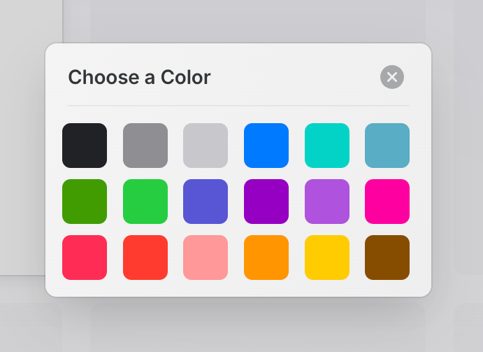 Craft
				color picker ui component