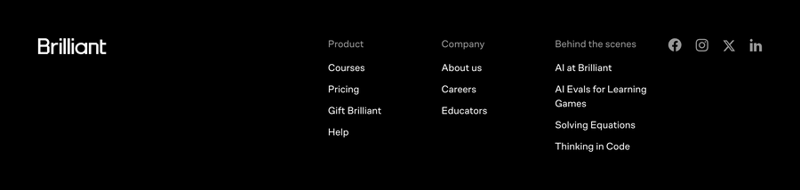 Brillant
			navigation menu ui component