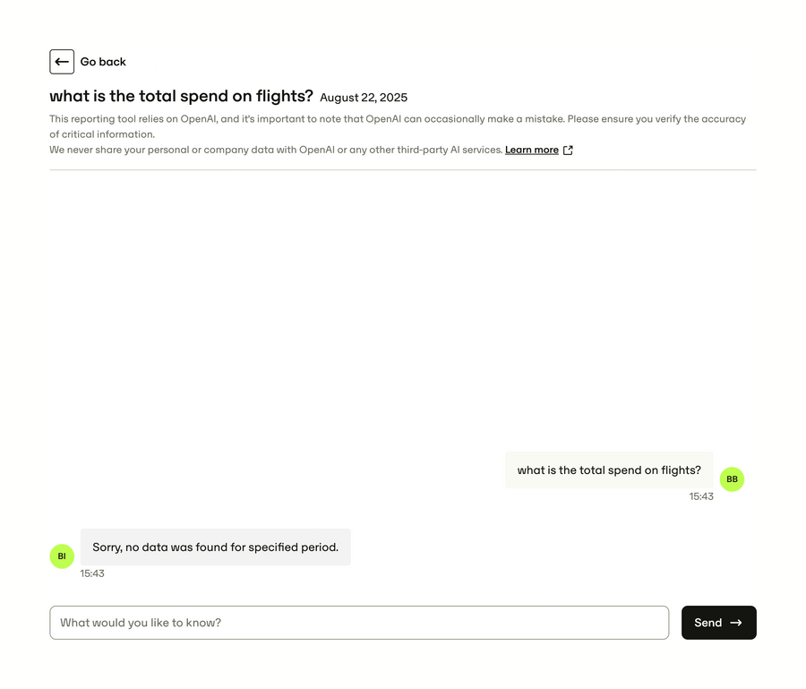 Travelperk
				artificial intelligence ui component