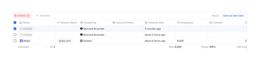 Twenty
			data management table data display ui component