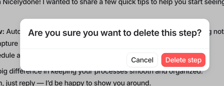 Attio
			confirmation workflow confirmation message ui component