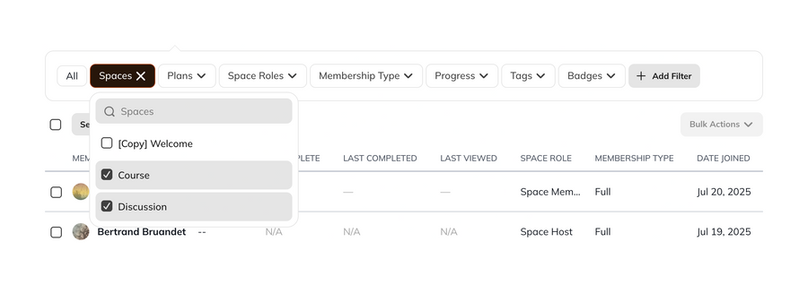 Mighty
				sorting & filtering ui component