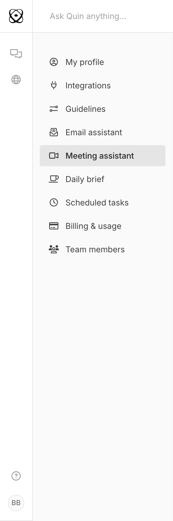 Quin
				vertical navigation ui component
