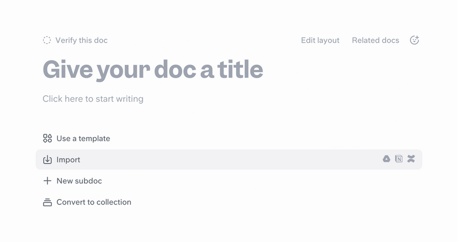 Slite
				empty state ui component