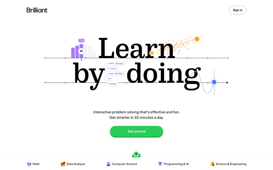 Brillant
				hero section ui component