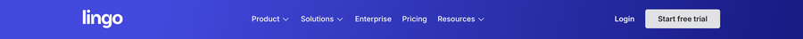 Lingo
			navigation menu navigation bar collaboration ui component