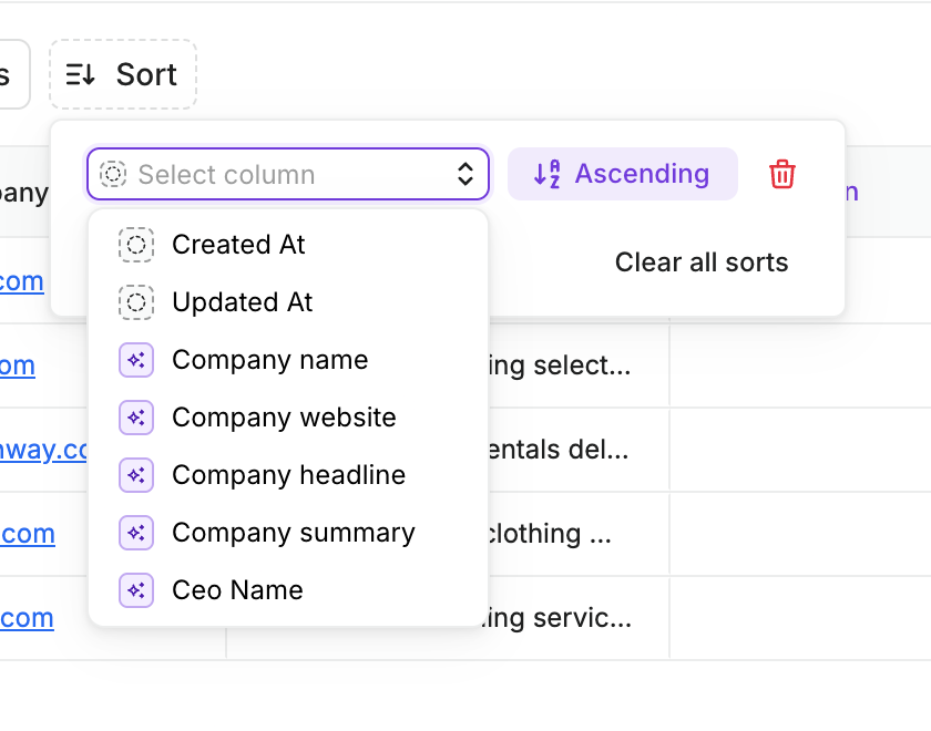 Freckle
				sorting & filtering ui component