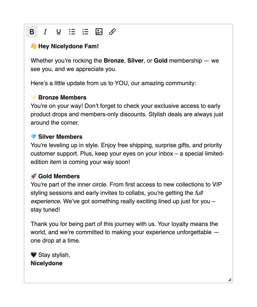 Fourthwall
			e-commerce email communication ui component