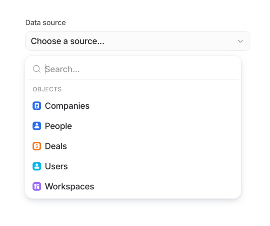 Attio
				input select ui component
