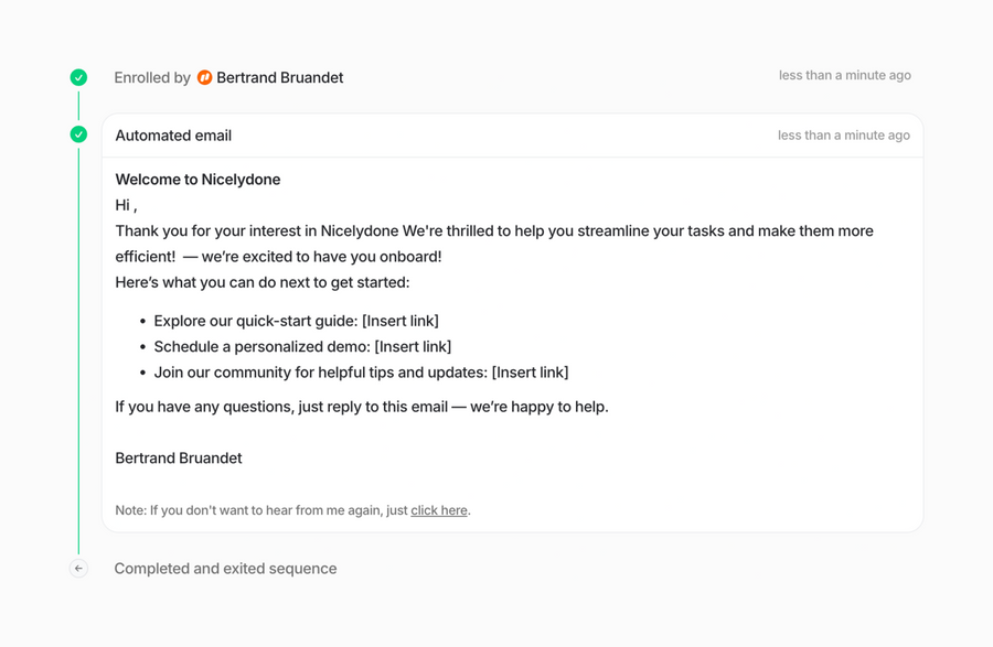 Attio
				timeline & history ui component