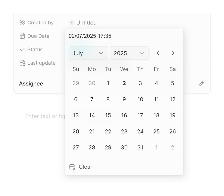 Twenty
			date picker task management ui component