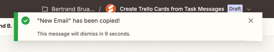 Zapier
			message communication ui component