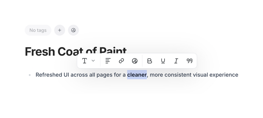 UserJot
			typography editor ui component
