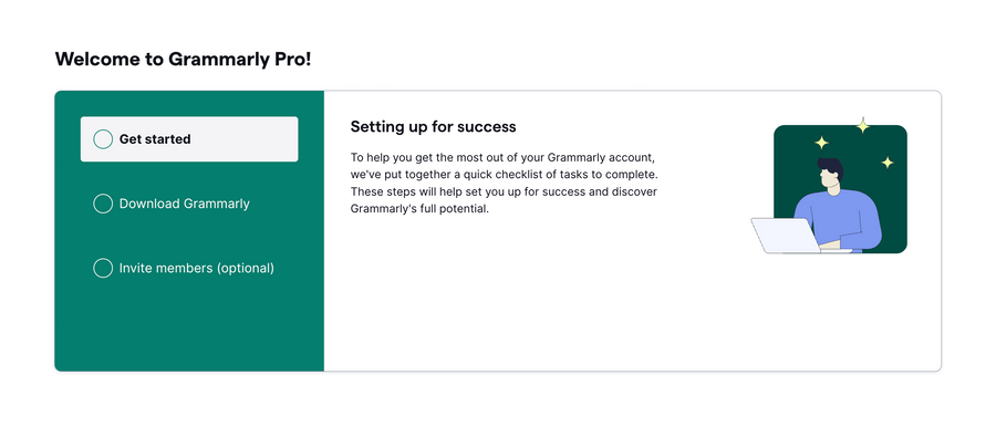 Grammarly
				stepper ui component