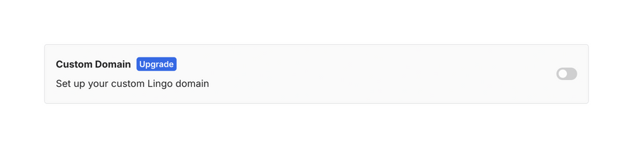 Lingo
				upgrade your plan ui component
