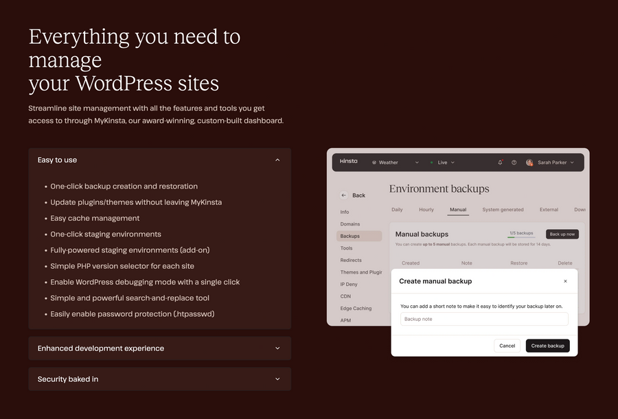 Kinsta
				accordion ui component