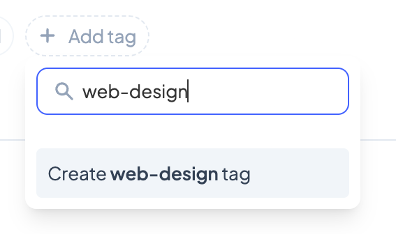 Circleback
			search bar autocomplete tagging ui component