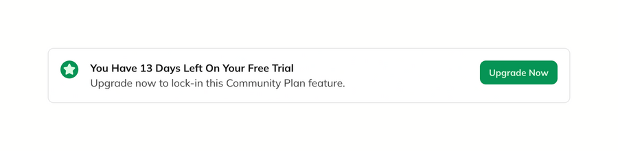 Mighty
				upgrade your plan ui component