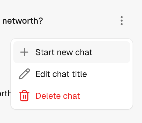 Maybe Finance
				dropdown menu ui component