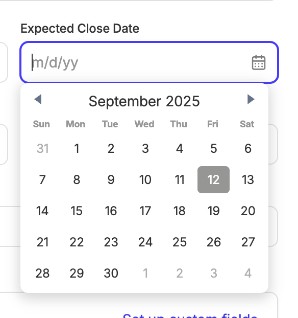 Capsule
				datepicker ui component