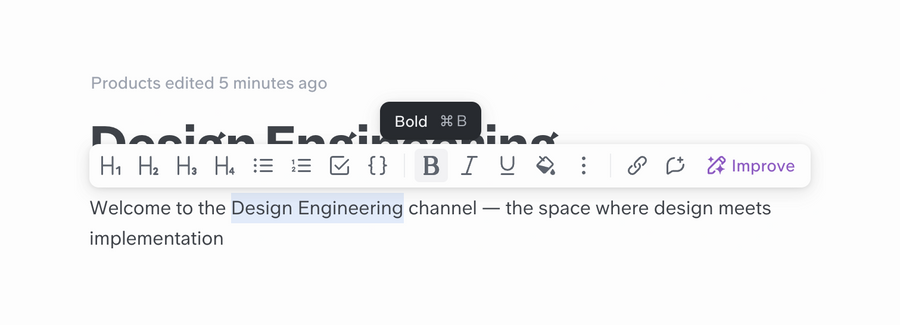 Slite
				rich text editor ui component