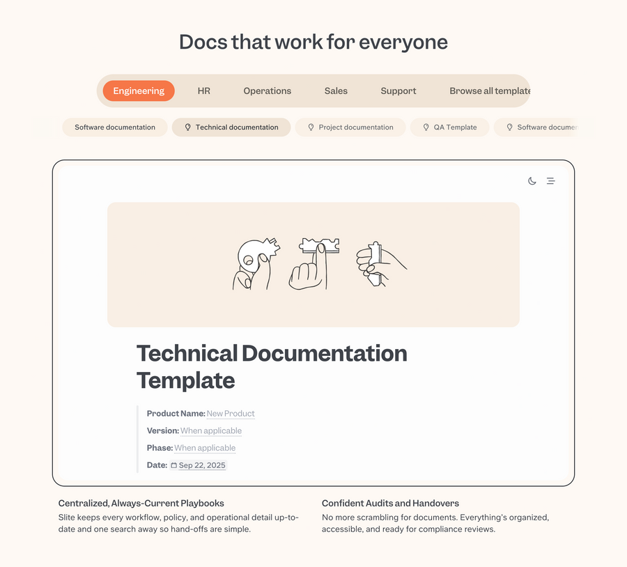 Slite
				tabs ui component