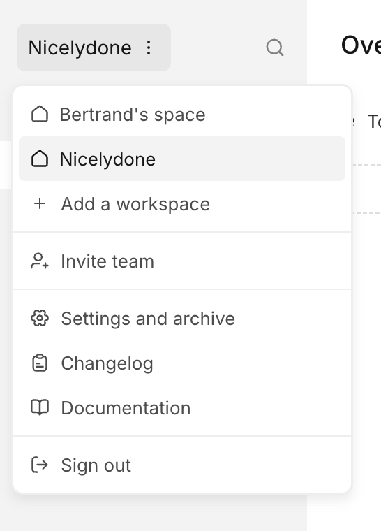 Workflow
				dropdown menu ui component