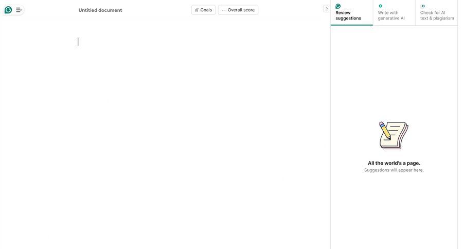 Grammarly screen example