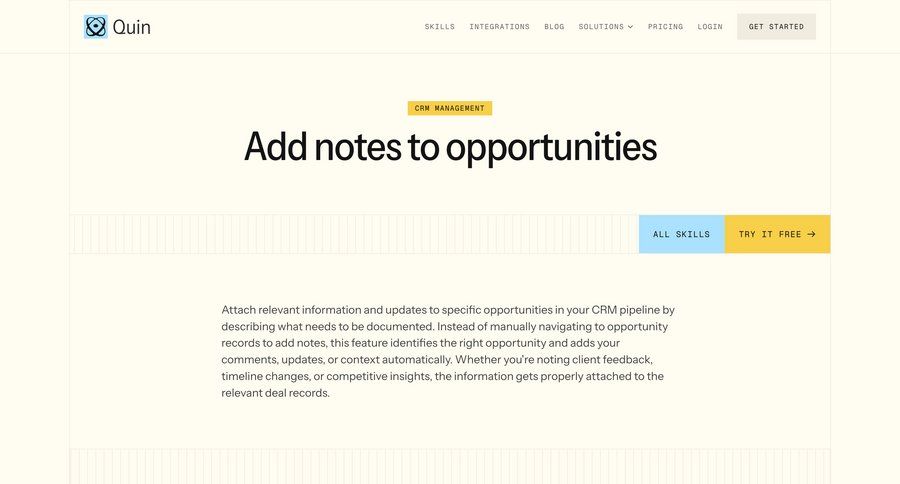 Quin
				product page ui page example