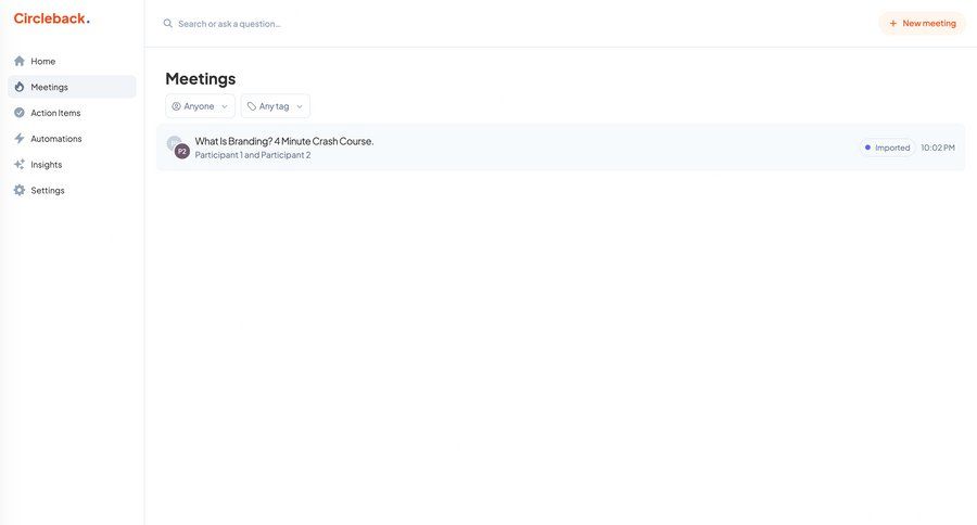 Circleback
			     ux ui design