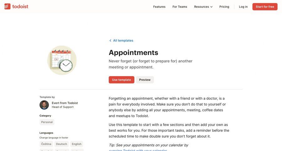 Todoist UI screen examples | Nicelydone