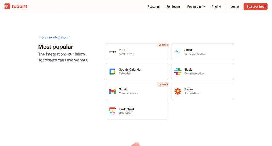 Todoist UI screen examples | Nicelydone