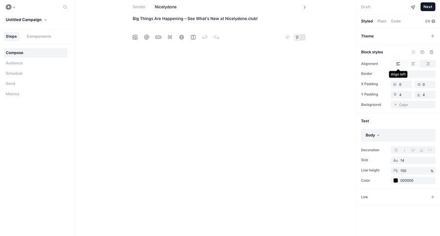 Loops screen example