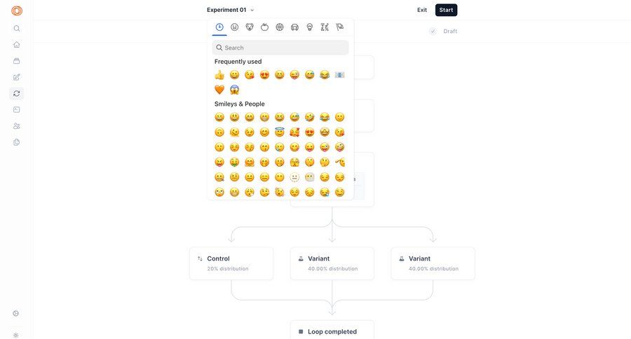 Loops screen example
