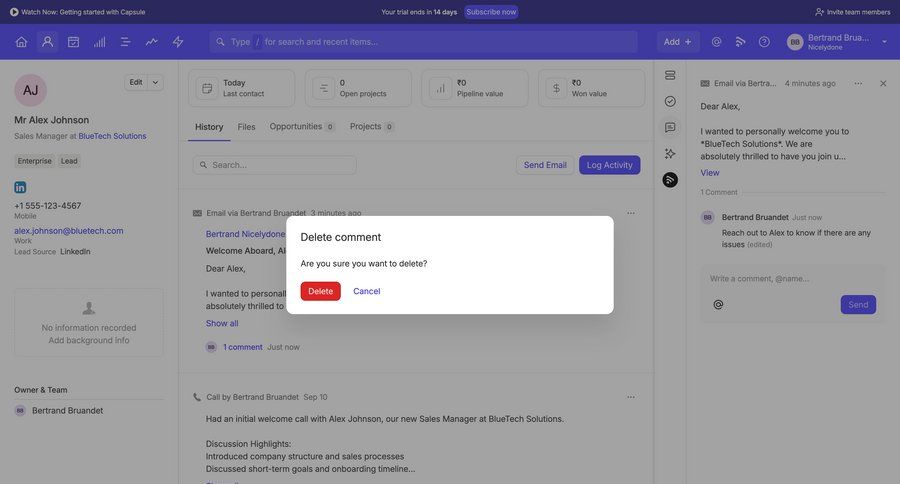 Capsule
				modal & popover ui page example