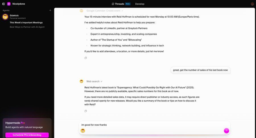 Hypermode
			 artificial intelligence message communication chat chat interface chatbot conversational meeting ui page example